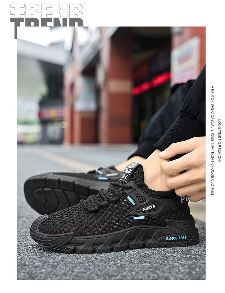 Scarpe da uomo in cocco, scarpe in rete intrecciata Fly, scarpe sportive da uomo per esterni, scarpe casual da corsa ad asciugatura rapida con suola morbida_voghion.com