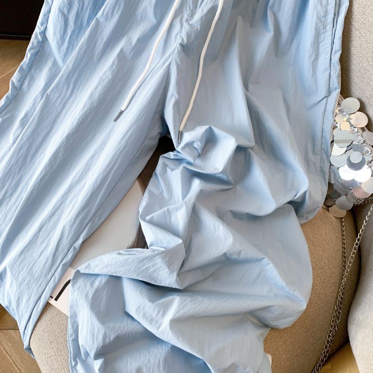 Pantaloni sportivi casual da donna, estivi, con elastico in vita e coulisse, nuovi design, larghi e larghi._voghion.com