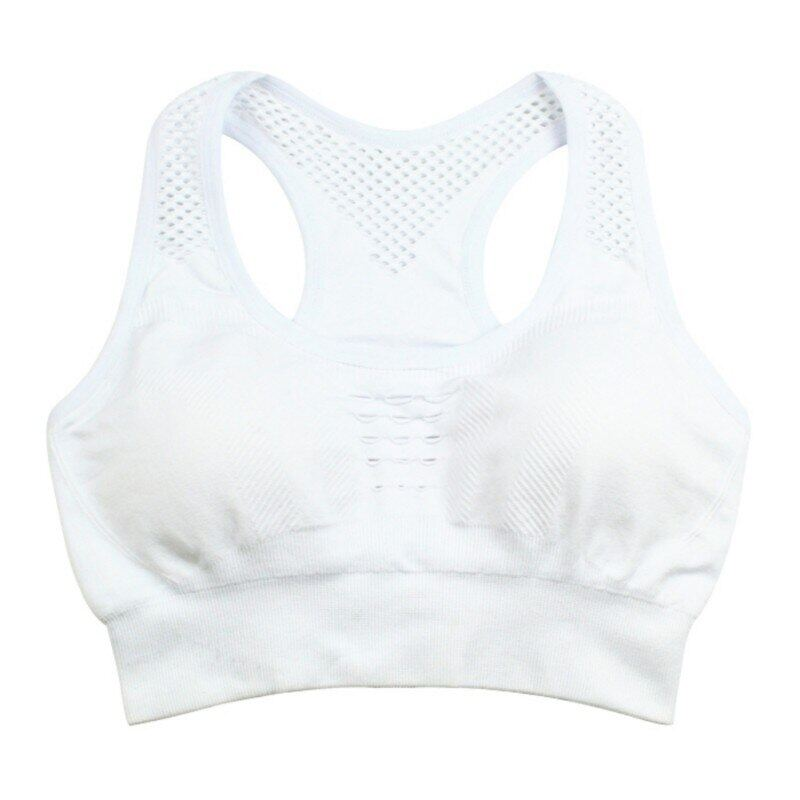 SUPERFLOWER Reggiseno Fiess da donna con scollo a U senza anello in acciaio Canottiera intima traspirante cava antiurto Taglie forti_voghion.com