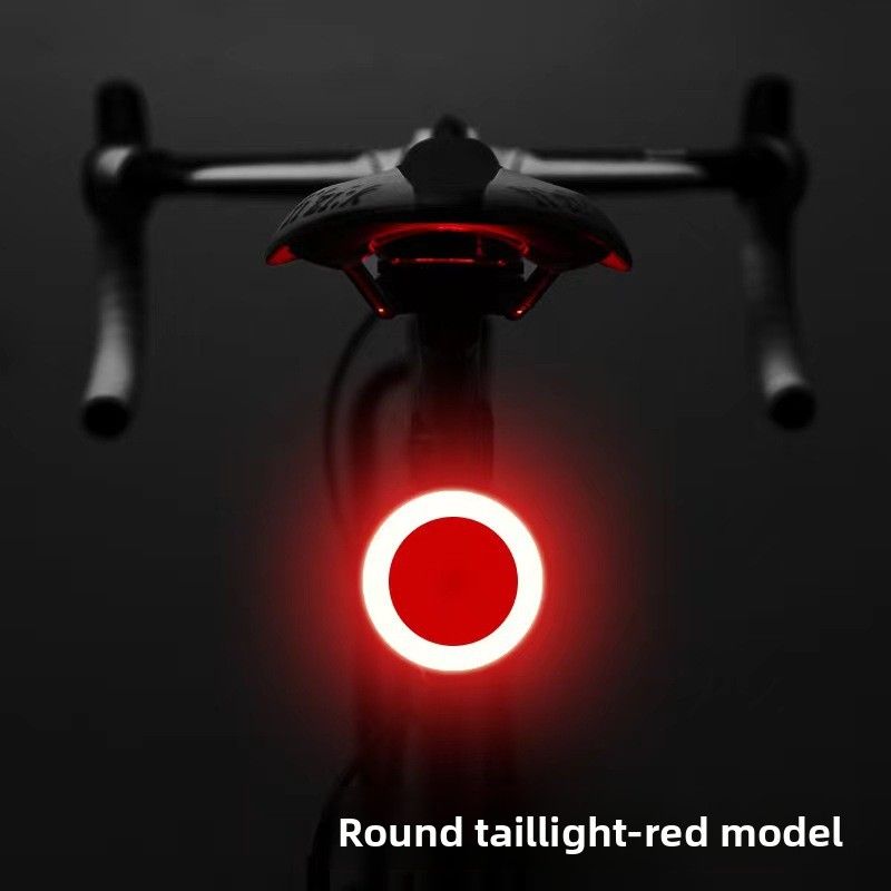 Fahrrad Herz Schwanz Nacht Reiten USB Lade COB Warnung Licht Blinkt Hohe Helligkeit Zubehör_voghion.com
