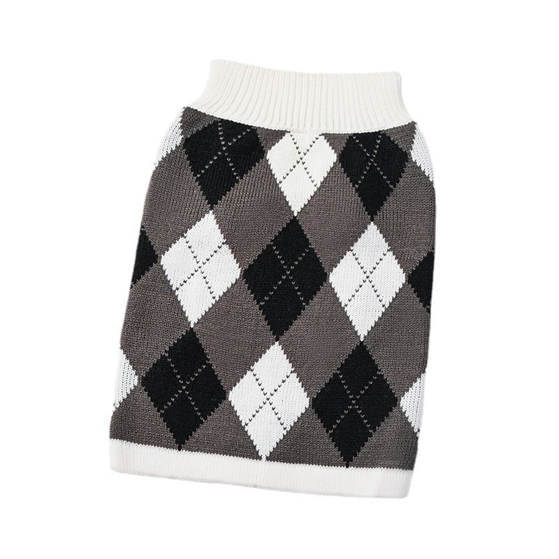 Gestrickter hochwertiger Haustierpullover aus 100 % Acryl für Welpen, Hundekleidung aus Wolle_voghion.com