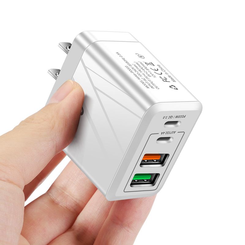 Music Festival 36W LED 20W PD QC3.0+2.4A Type-c 2 USB fast charging mobile phone travel charger_voghion.com