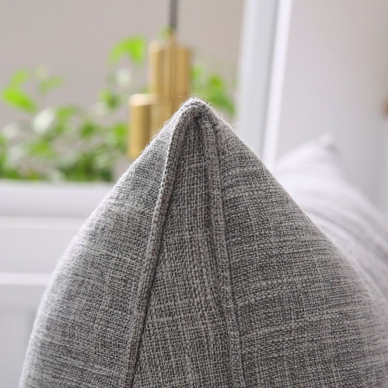 SOGA 100cm Silver Triangular Wedge Bed Pillow Headboard Backrest Bedside Tatami Cushion Home Decor_voghion.com