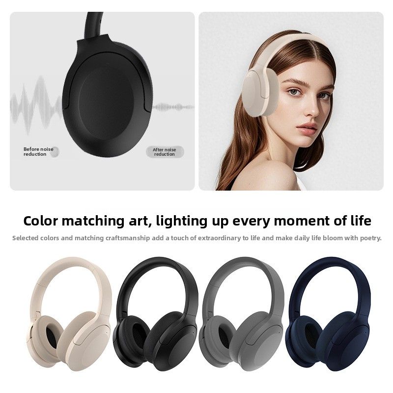 Cuffie over-ear Bluetooth pieghevoli con cancellazione attiva del rumore P3965ANC, modello privato, wireless e cross-border_voghion.com