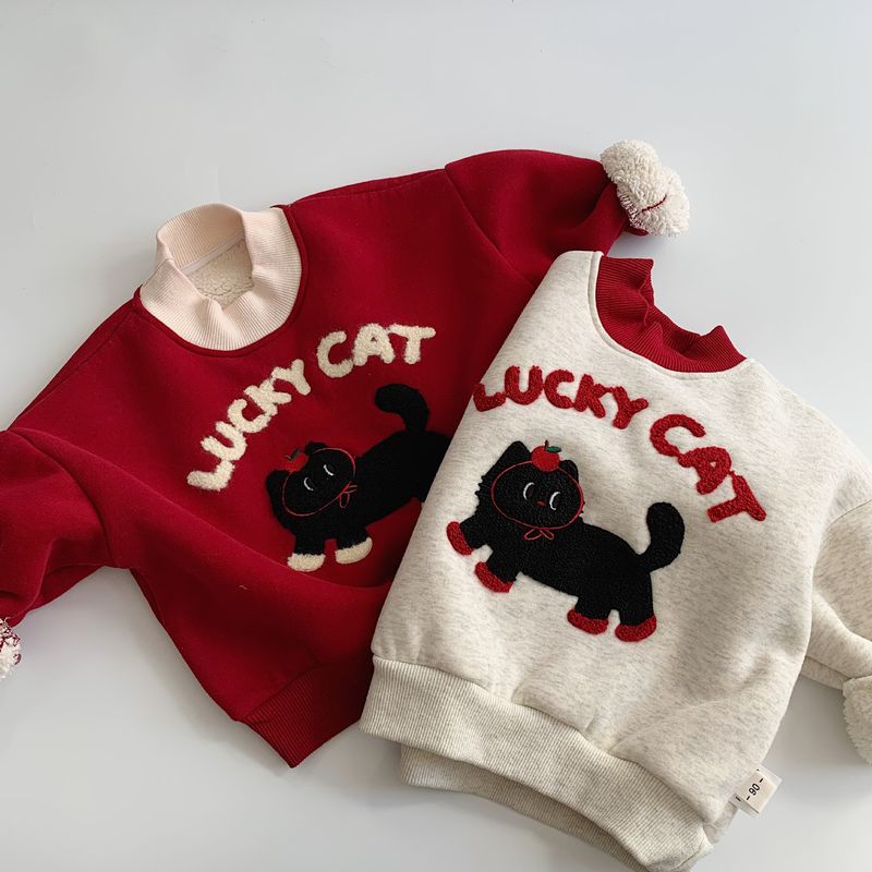 Maglione in pile 2025 Inverno Nuovo per ragazzi e ragazze, collo alto, stile straniero_voghion.com