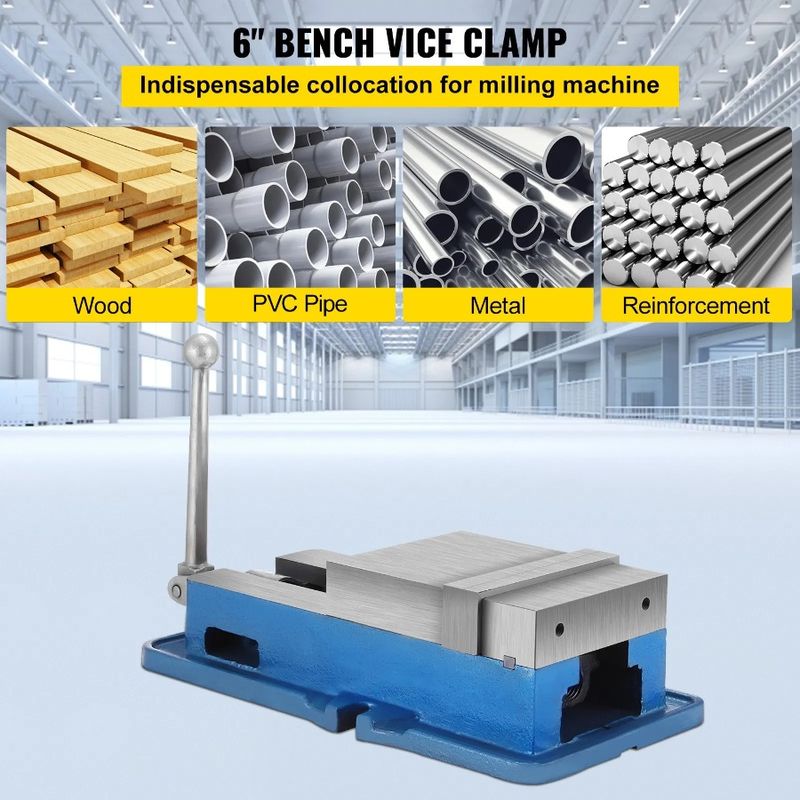 Inch Inch Press Down Drill Clamp Milling Milling 6 Clamp Vice 6 ACCU Drilling Width Bench Vise Jaw Machine Precision Lock Vise_voghion.com