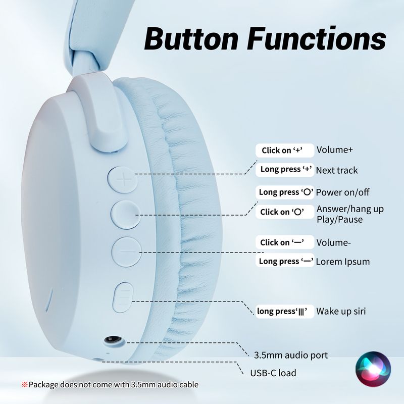 FV89 Bluetooth Headset Long Battery Life E-sports Game Headset Computer Headset Wireless Headset_voghion.com