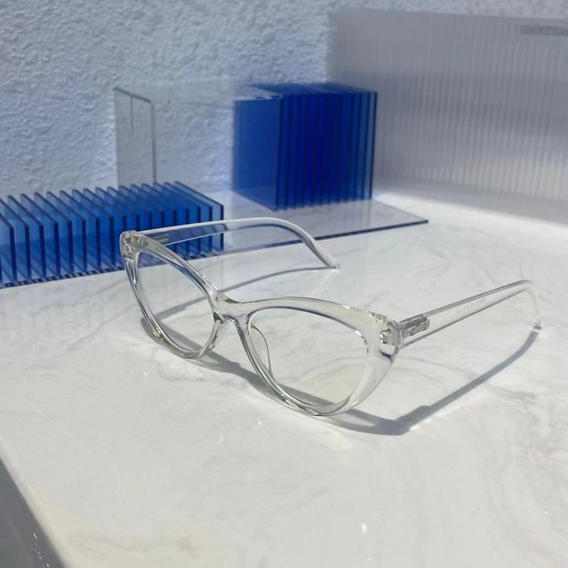 Nuovo Trendy Cat TR Spring Leg Miopia Eye Frame Uomo e Donna Moda Anti Blue Light Flat Mirror 9015_voghion.com