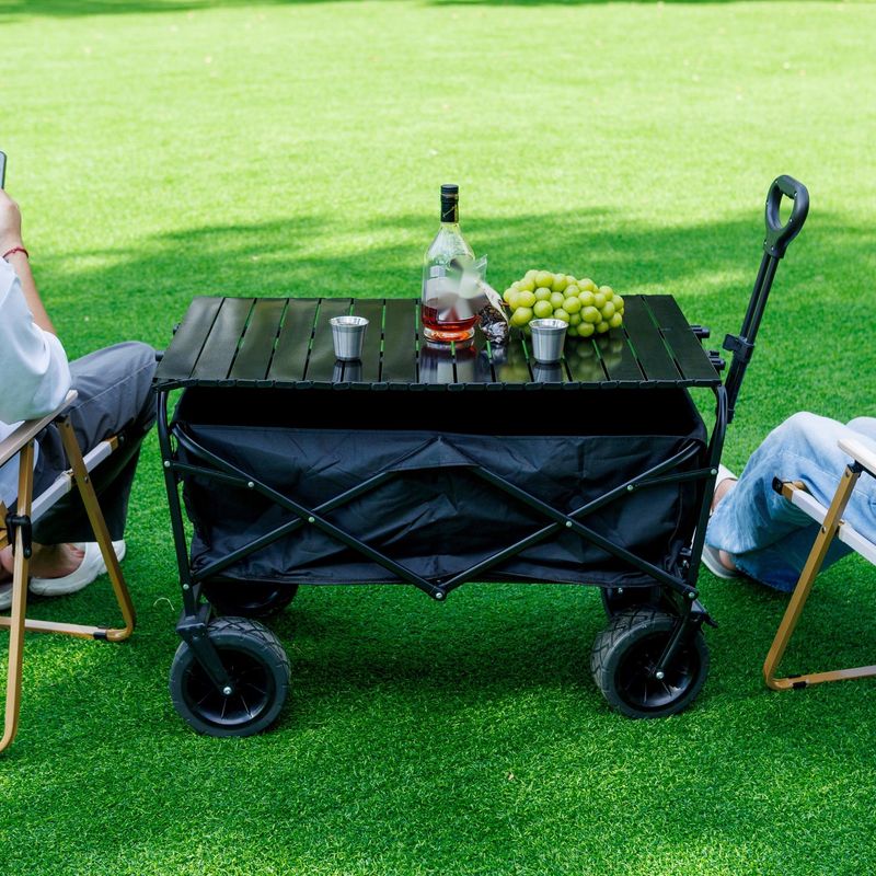 Heißer Verkauf: Faltbarer Camping-Picknickwagen zum Schieben, tragbarer Campinganhänger, multifunktional_voghion.com