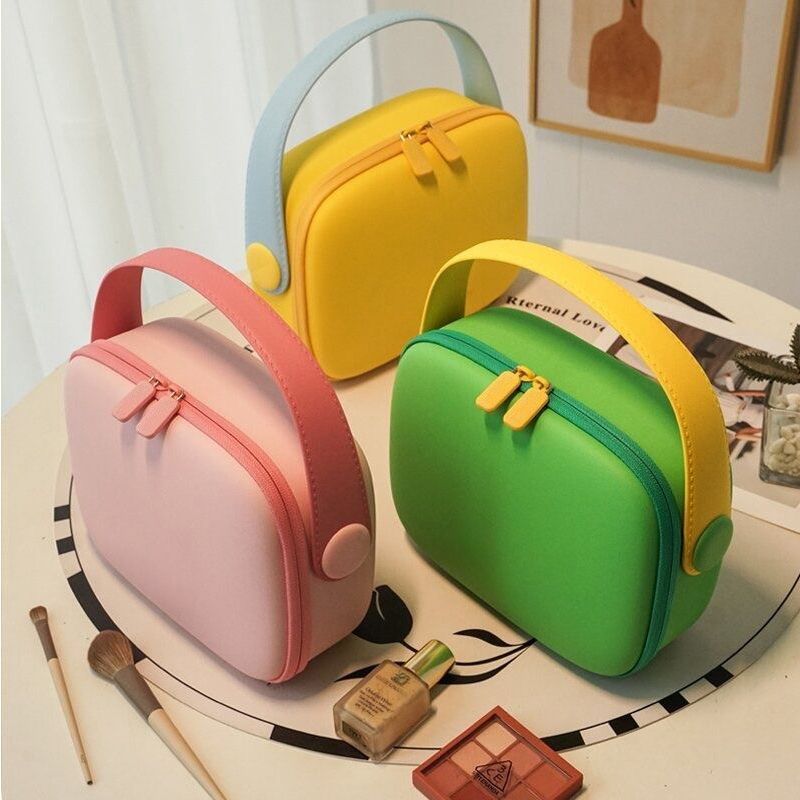 Dopamine Makeup Multifunctional Portable Handheld Large Capacity Waterproof Travel Organizer Hard Shell Toiletry Bag_voghion.com