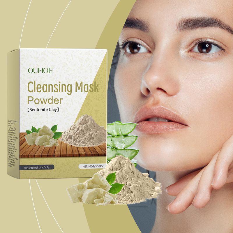 OUHOE čistilni prašek za čiščenje, fine pore, blago vlaženje, maska za nego kože obraza in vlaženje_voghion.com