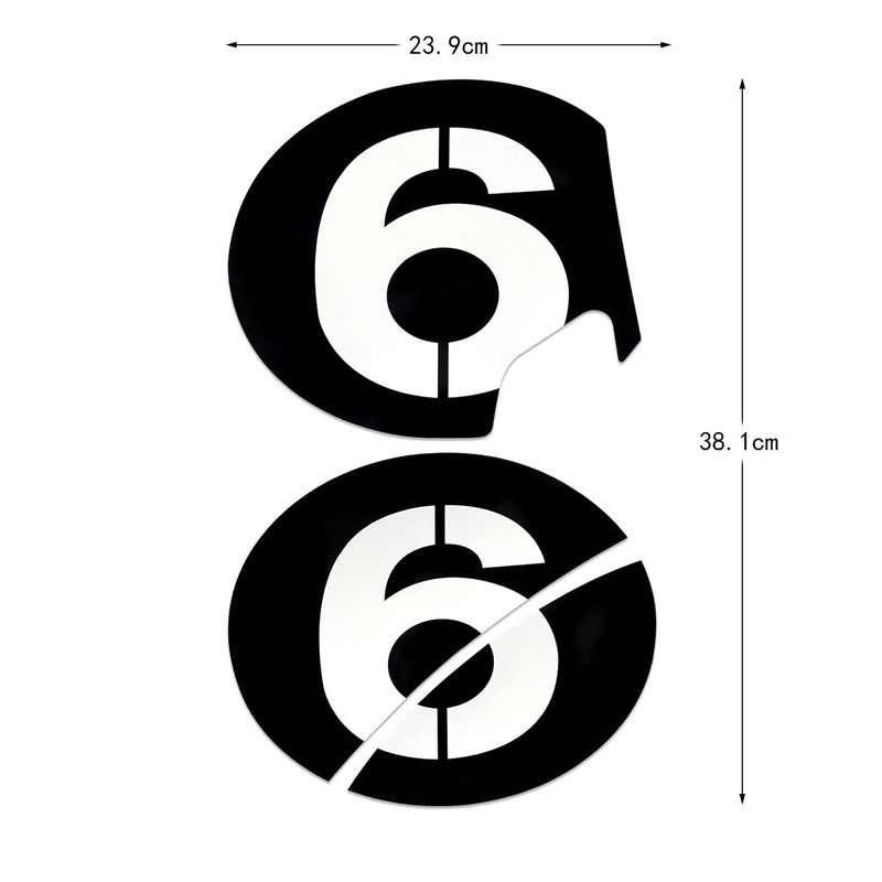 Suitable for Vespa Vespa car body modification GTS300 GTV no. 6 waterproof decals_voghion.com