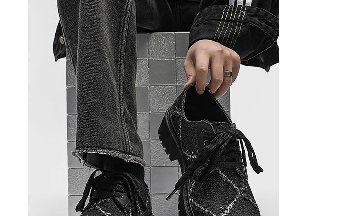 Original Niche Trendy Derby-Schuhe mit dicker Sohle_voghion.com