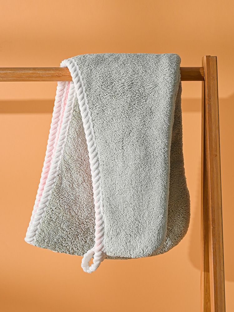 Double Thickened Cute Women's Absorbent Quick Drying Cap, Coral Velvet Shower Cap, Shampoo Towel, Bandana,_voghion.com