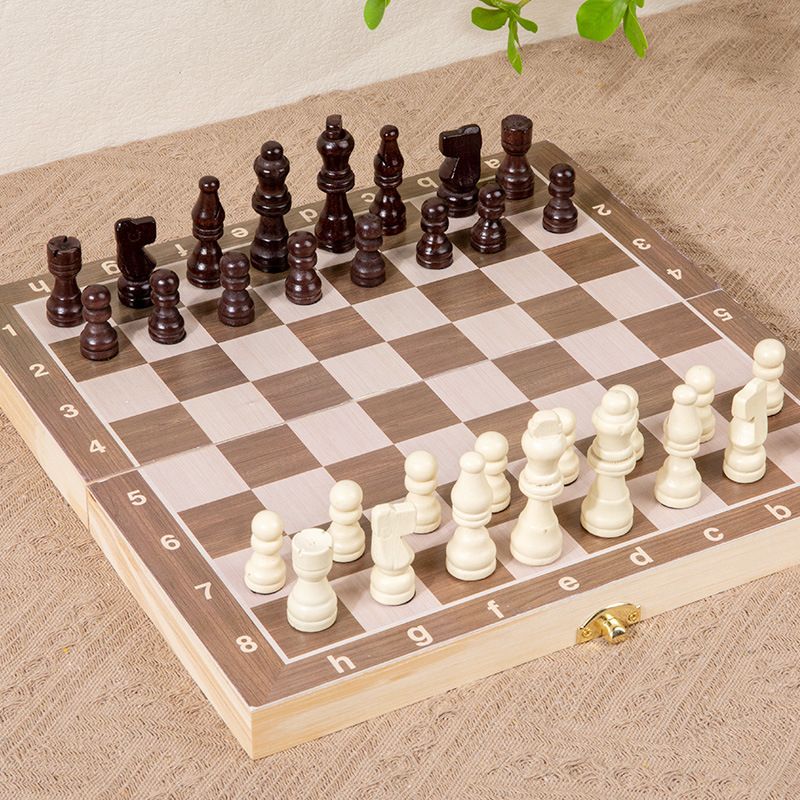 Cross-Border Children's 2-in-1 Foldable Magnetic Adult Chess And Card Game Baby Competitive Educational Toy_voghion.com