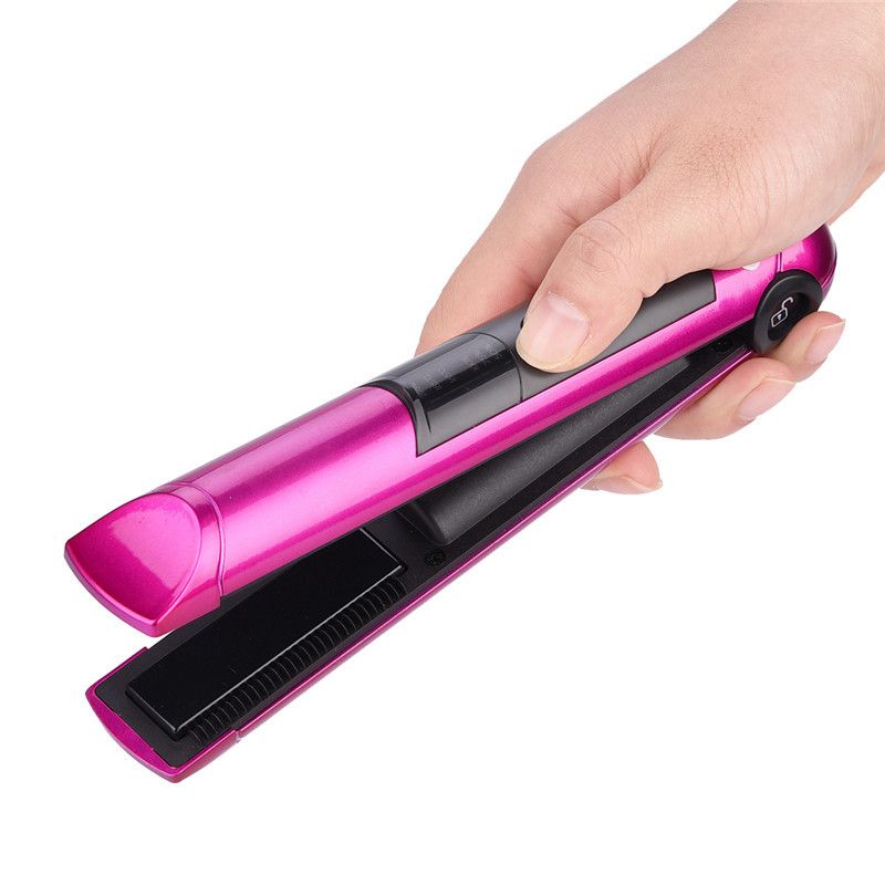 Portable Wireless Charging Electric Hair Straightener Curling Iron USB PSE/FCC/CE_voghion.com