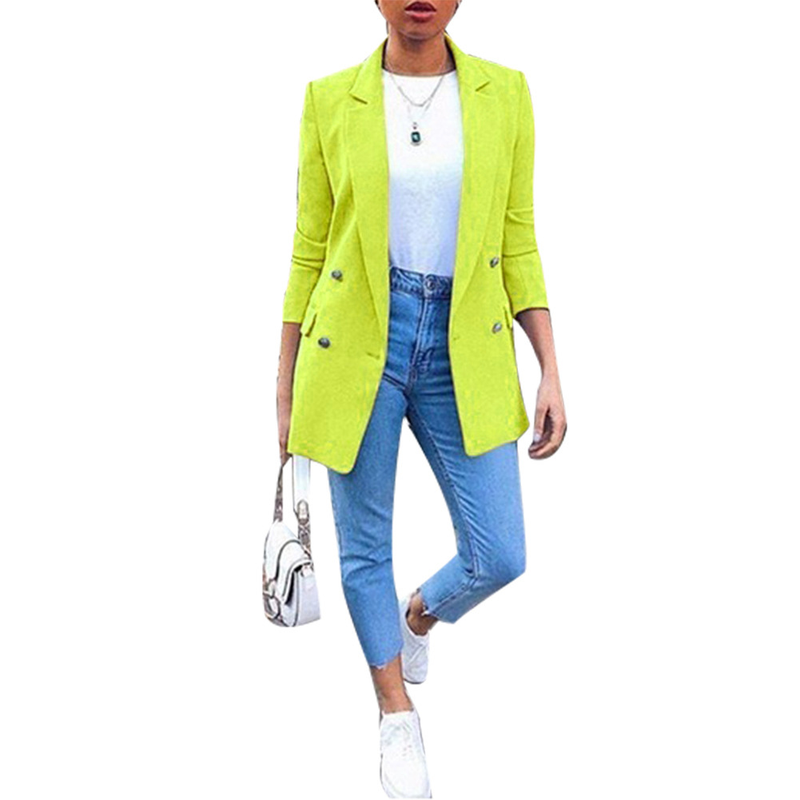 Women's Clothing Fashion Lapel Cardigan Temperament Suit Jacket_voghion.com