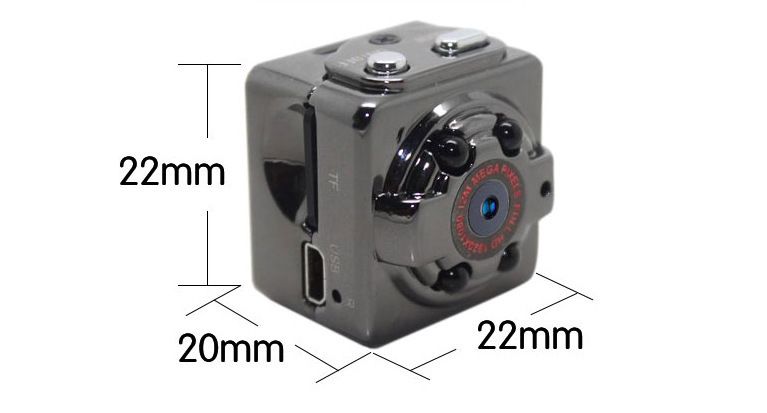 SQ8 Piccola telecamera HD a infrarossi per sport all'aperto con registrazione aerea SQ11_voghion.com