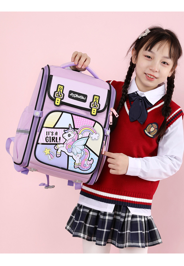 Nuova borsa da scuola per la scuola materna. Zaino per bambini ad espansione semplice e leggero a contrasto carino_voghion.com