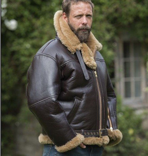 Verdickter, schwerer, integrierter, langärmeliger Pelzmantel für Herren, 6629, Größe M_voghion.com
