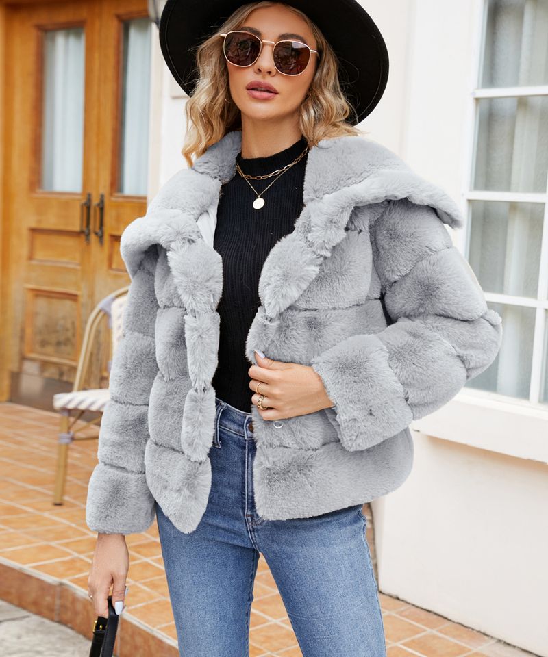 Frauen Kleidung pelzmantel herbst und winter Künstliche Pelz_voghion.com