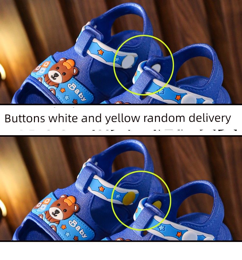 Cartoon Summer Boys Soft Bottom Children's Beach Sandals_voghion.com