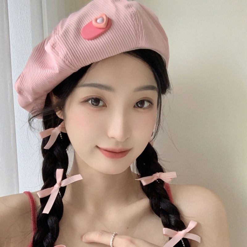 Fashion Y2k Girl Lovely Candy Color Beret Women Lightweight French Painter Hat Lady Spring Summer Outdoor Sunproof Cap Photo_voghion.com
