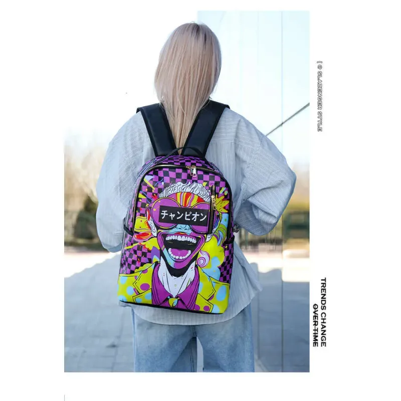 New Cartoon Backpack For Elementary School Students, Pencil Case Backpack, Large Capacity Double Shoulder Bag_voghion.com