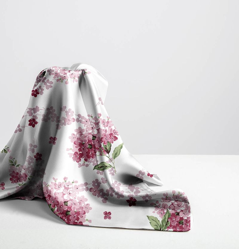 Premium 1.37m Silk-Satin Long Pillow - Dual Support For Couples & Families (Breathable Printed Design Hypoallergenic Luxury Bedding Accessory)_voghion.com
