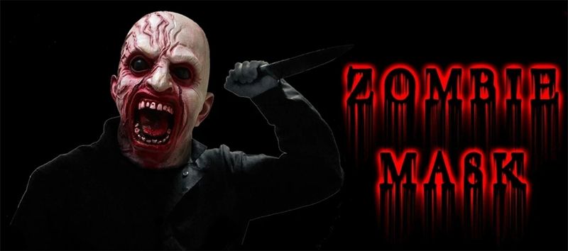 Zombie Mask Creepy Halloween Props Scary Realistic Face Mask Adult Party Cosplay Costume Props Horror Infected Zombie Masks_voghion.com