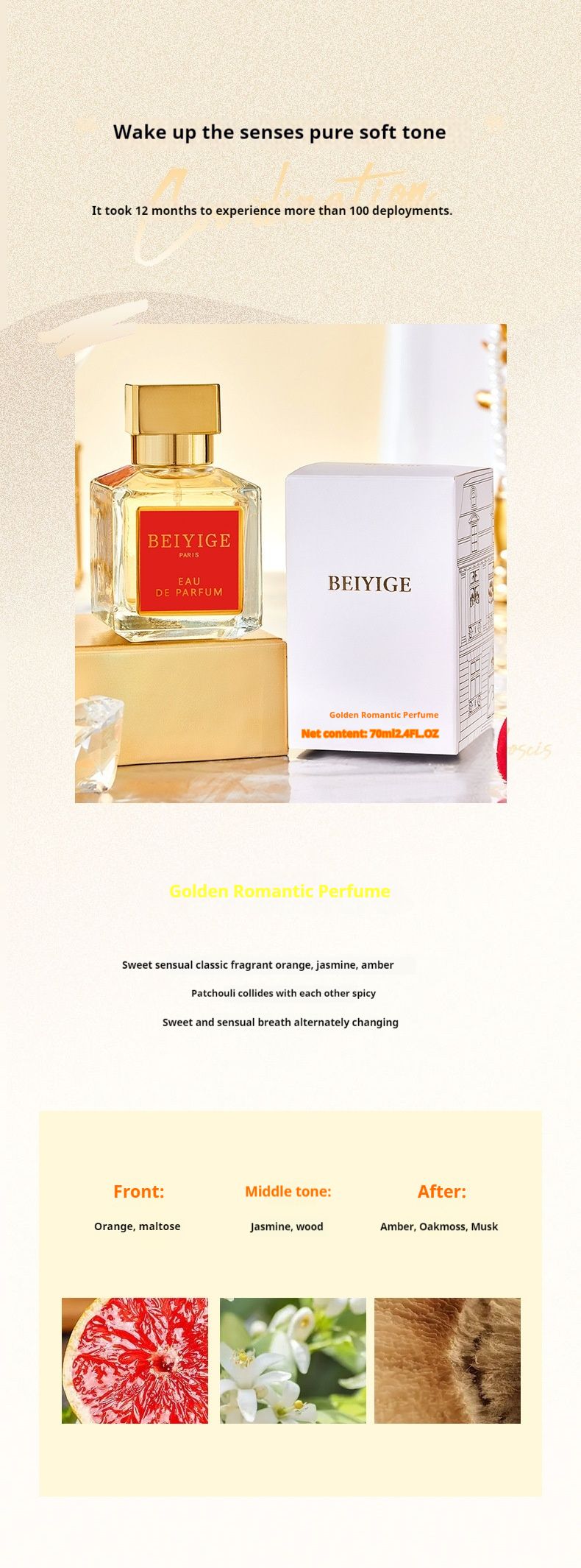 Nuovo profumo caldo profumo romantico transfrontaliero profumo da donna oro rosso profumo rosa ebano chenxiang profumo duraturo_voghion.com