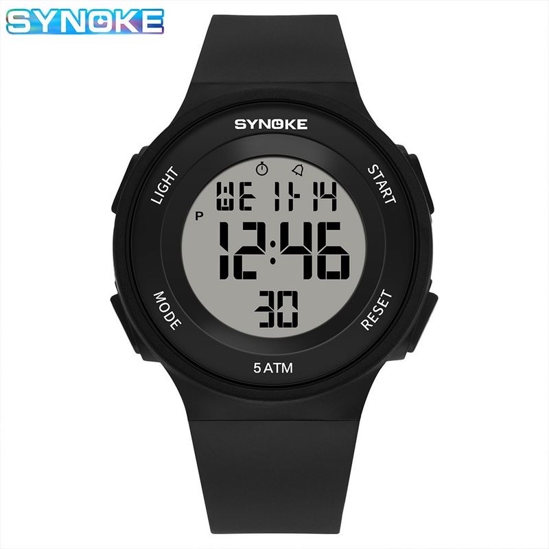 Orologio da uomo e da donna alla moda, elettronico, impermeabile e luminoso, stile semplice e alla moda, per feste studentesche SYNOKE_voghion.com