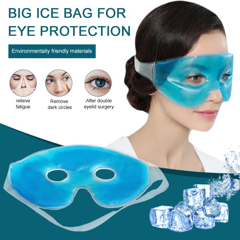 Mascarilla refrescante para ojos con hielo, mejora la fatiga, elimina las ojeras, máscara fría para ojos, máscara para dormir, cuidado refrescante para ojos, gel relajante para ojos_voghion.com