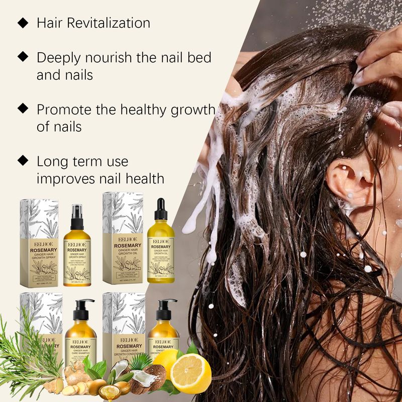 EELHOE Rosemary Ginger Series Scalp Cleansing Smoothing Care Set Nourishing Dense Hair_voghion.com
