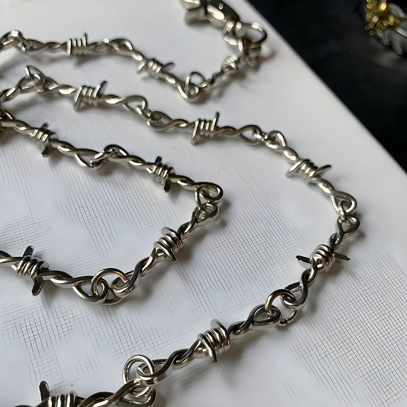 and Thorn INS Accessories Same Style Dark Unisex Necklace Pants Chain Bracelet Hip Hop_voghion.com