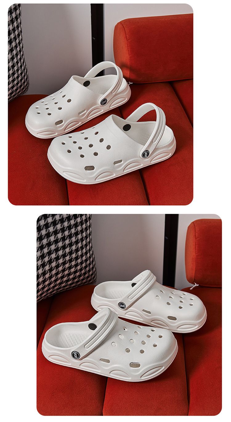 Sandali traspiranti in EVA per coppie - Scarpe da spiaggia leggere per uomo e donna - Scarpe da esterno slip-on ad asciugatura rapida con design cavo_voghion.com