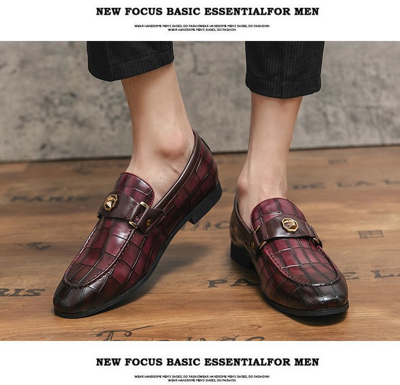 Neue Leder Herrenschuhe Weiche Sohle Rutschfeste Verschleißfeste Jugend Hochzeitsschuhe Business Büro Kleid Freizeitschuhe Trendy_voghion.com