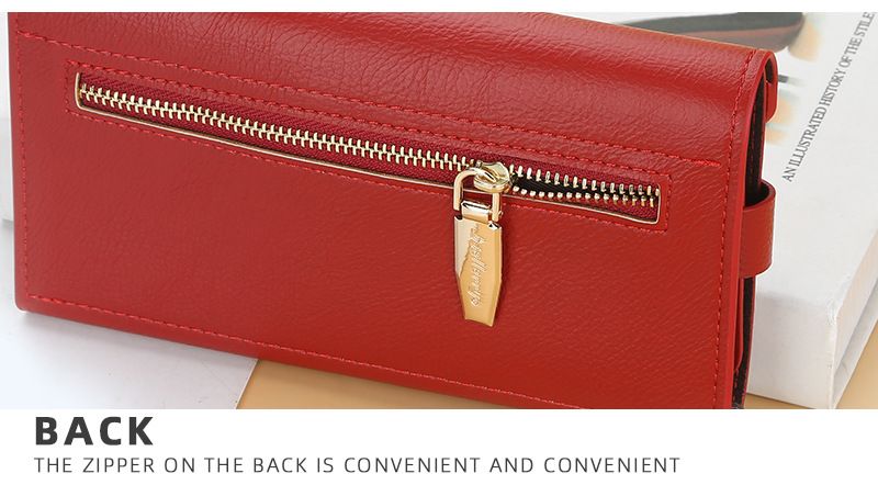 New BAELLERRY ladies long wallet thin multi-card mobile phone bag fashion clutch wholesale_voghion.com