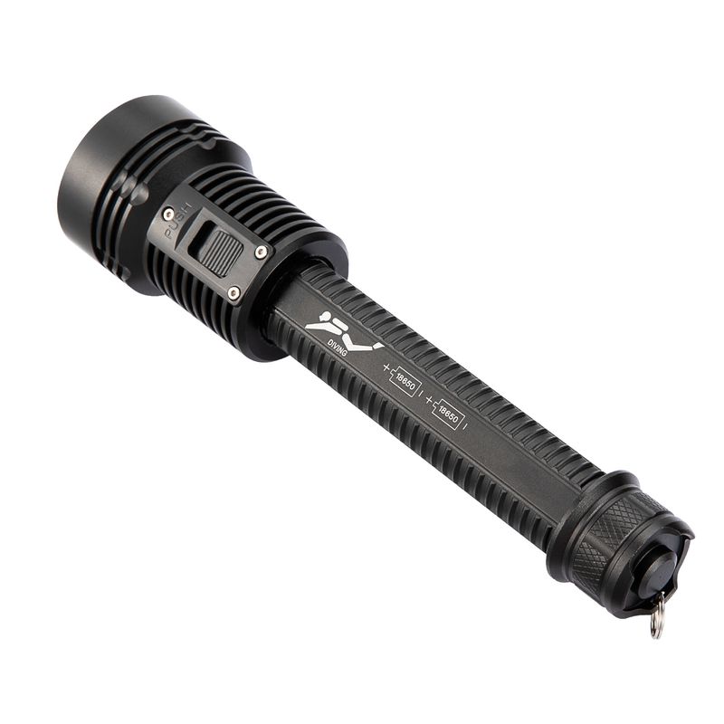 Torcia elettrica subacquea ad alta luminosità, a lungo raggio, per pesca in mare, interruttore di controllo magnetico, dedicata alle immersioni_voghion.com
