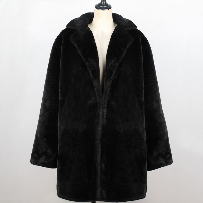 Dammekleeder laangen Kostümkragen Pelzjacket Top Hierscht a Wanter exklusiv Offer Oberbekleidung_voghion.com