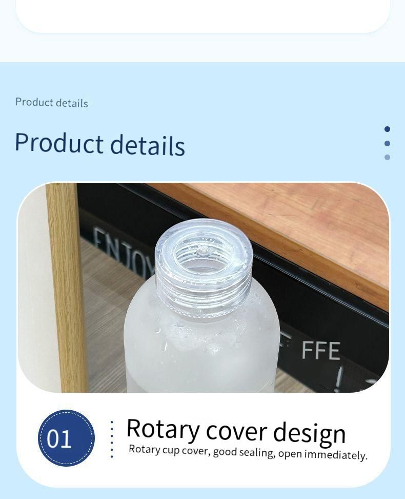 Borraccia sportiva Tritan per studenti, in plastica resistente alle alte temperature, per uomini e donne, con interno spesso._voghion.com