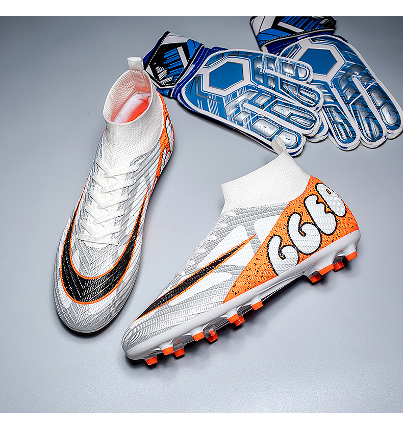 Fußballschuhe High Top Fußballschuhe für Männer und Frauen Nägel Lange Nägel Professionelle Trainingsschuhe_voghion.com