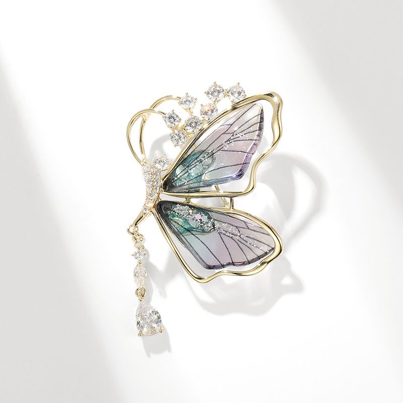 Broche de mariposa caprichoso: elegante diseño de insecto alado para camisas, blusas y chaquetas (varios colores disponibles). Decoración para camisas._voghion.com