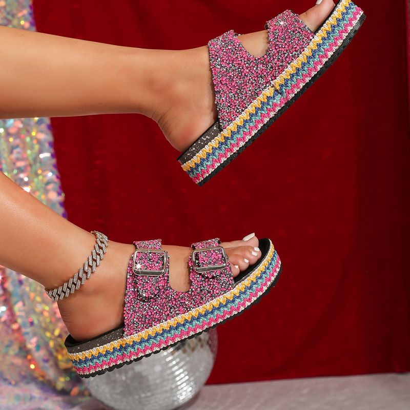 Nuove scarpe con doppio bottone Brick And Stone da donna, casual, da esterno e da casa, pantofole estive fresche, coniglio_voghion.com