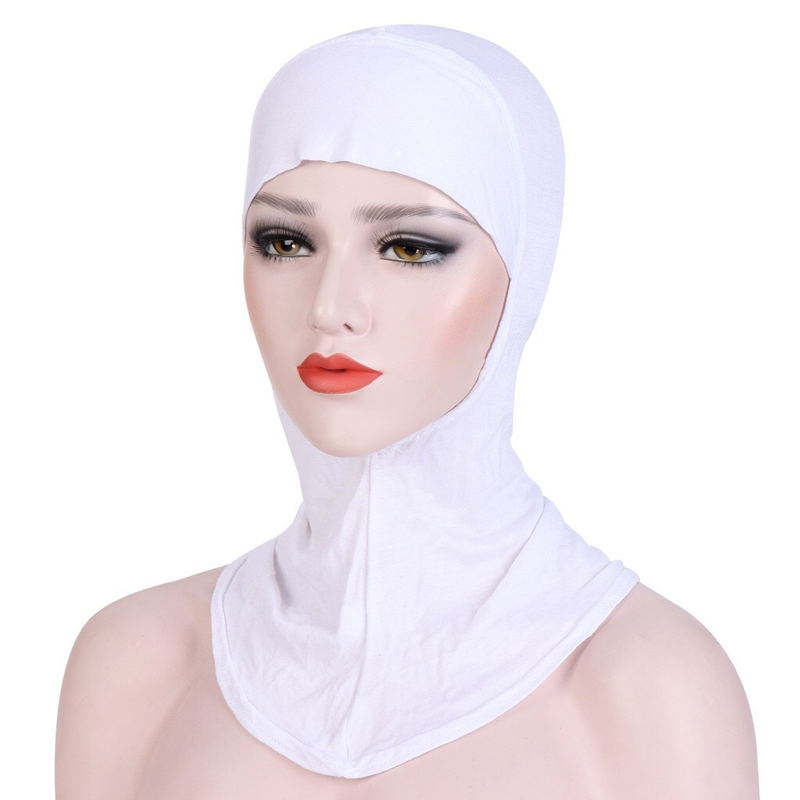 Südostasiatescht Modal Hijab Damen Hijab Monochrom ethnescht Stil merceriséiert Kotteng Ënnerhut Hijab Hutt_voghion.com
