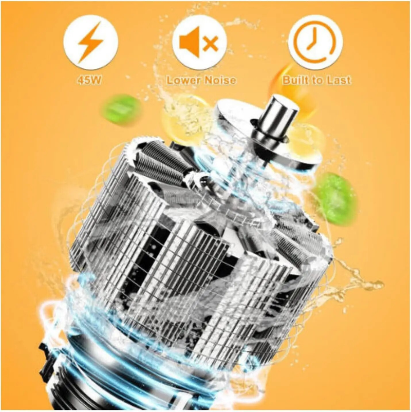 Exprimidor eléctrico de limón y cítricos con carga USB, licuadora de frutas inalámbrica, exprimidor fresco automático hine_voghion.com