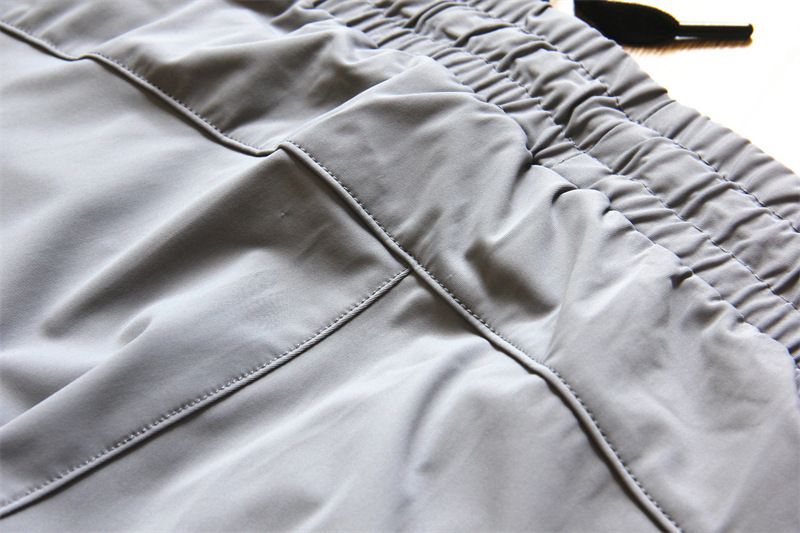 Summer New Ice Silk Stretch Draping Air Conditioning Men's Thin Quick-drying Sports Pants Solid Color Casual Trousers_voghion.com
