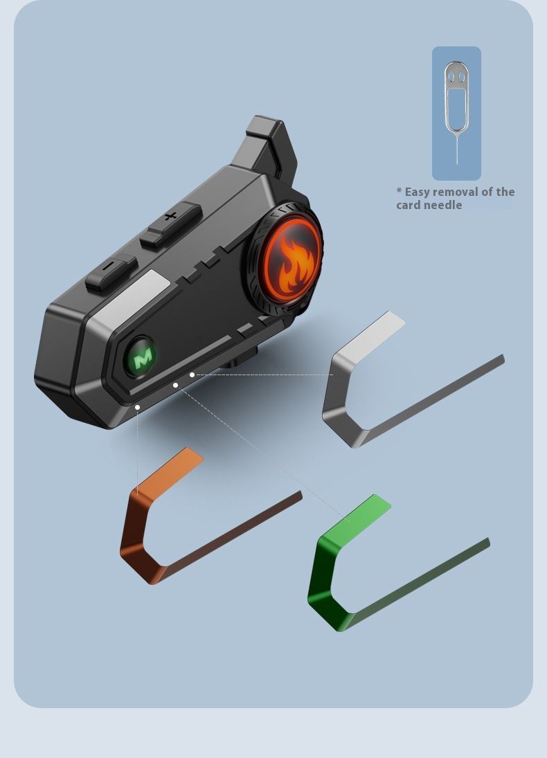 Nouveaux écouteurs de cyclisme privés, casque intercom double 500 m, écouteurs Bluetooth_voghion.com