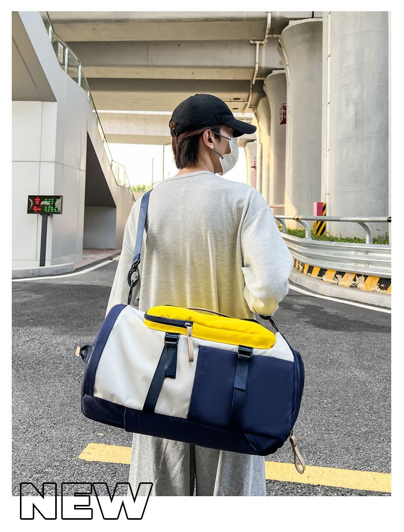 Multifunktionaler trendiger Sport-Reiserucksack, Schulhandtasche, Gepäck, Fitnessstudio, Herren-Umhängetasche mit großer Kapazität_voghion.com