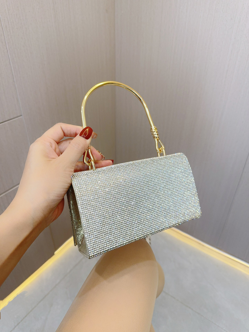 Nouveau Mariage à main, Banquet et robe de soirée sac de Banquet en diamant argenté_voghion.com